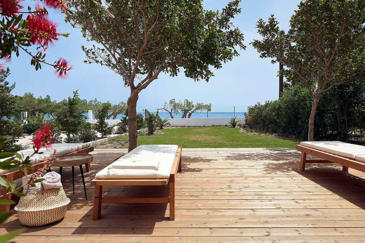 Beachfront Villa On Crete - Kirvas, Member Of Pelagaios Villas 考特索纳里 外观 照片